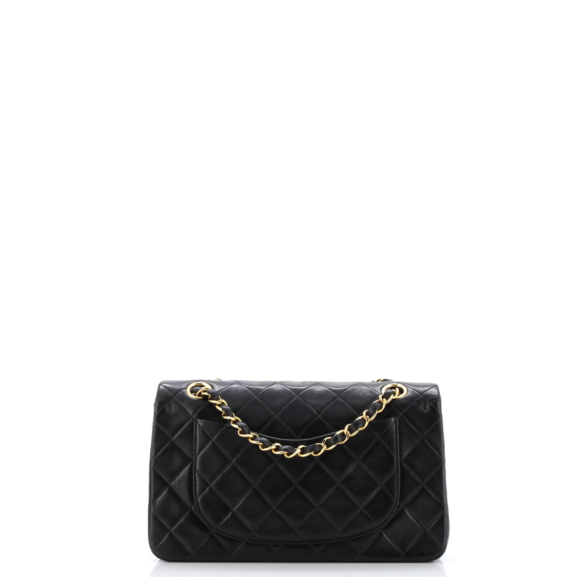 Vintage Classic Double Flap Bag Quilted Lambskin Small