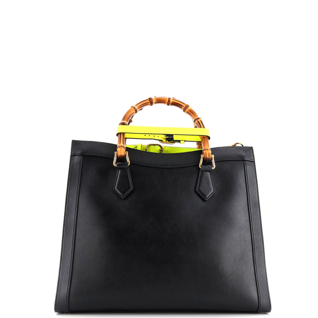 Diana NM Bamboo Handle Tote Leather Medium