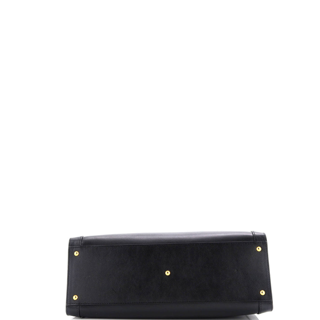 Diana NM Bamboo Handle Tote Leather Medium