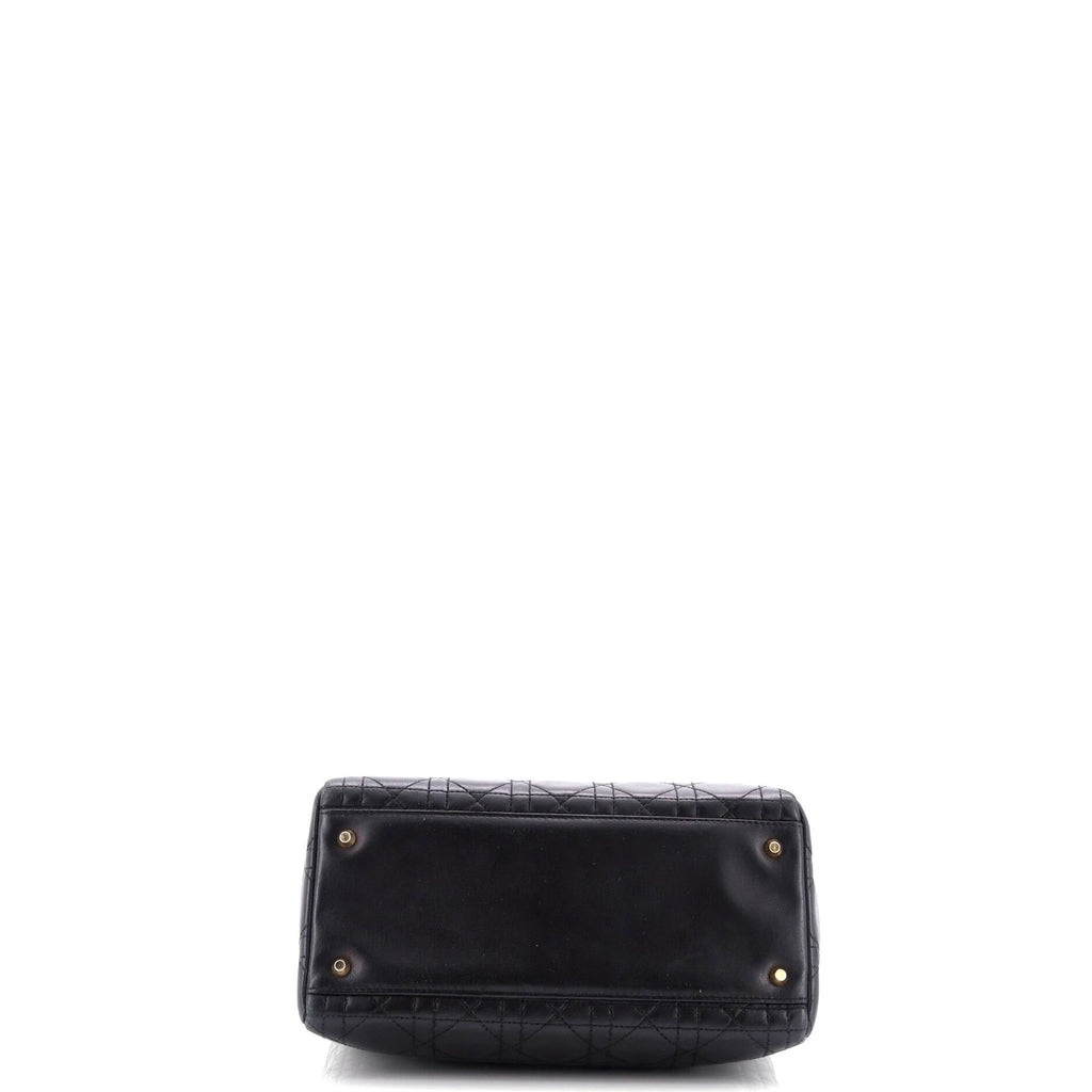 Vintage Lady Dior Bag Cannage Quilt Lambskin Medium