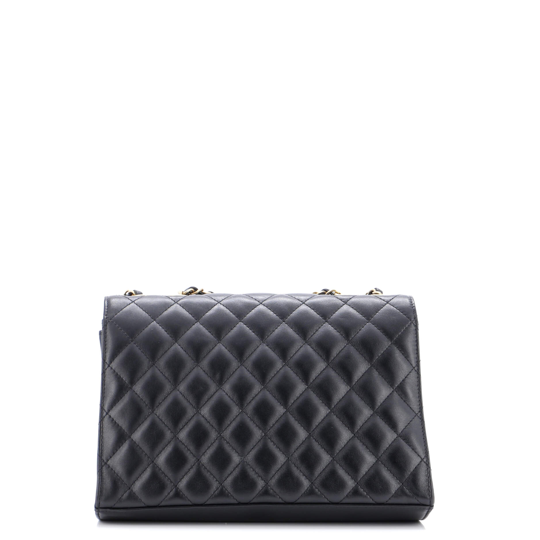 Triple Flap Bag Quilted Calfskin Medium