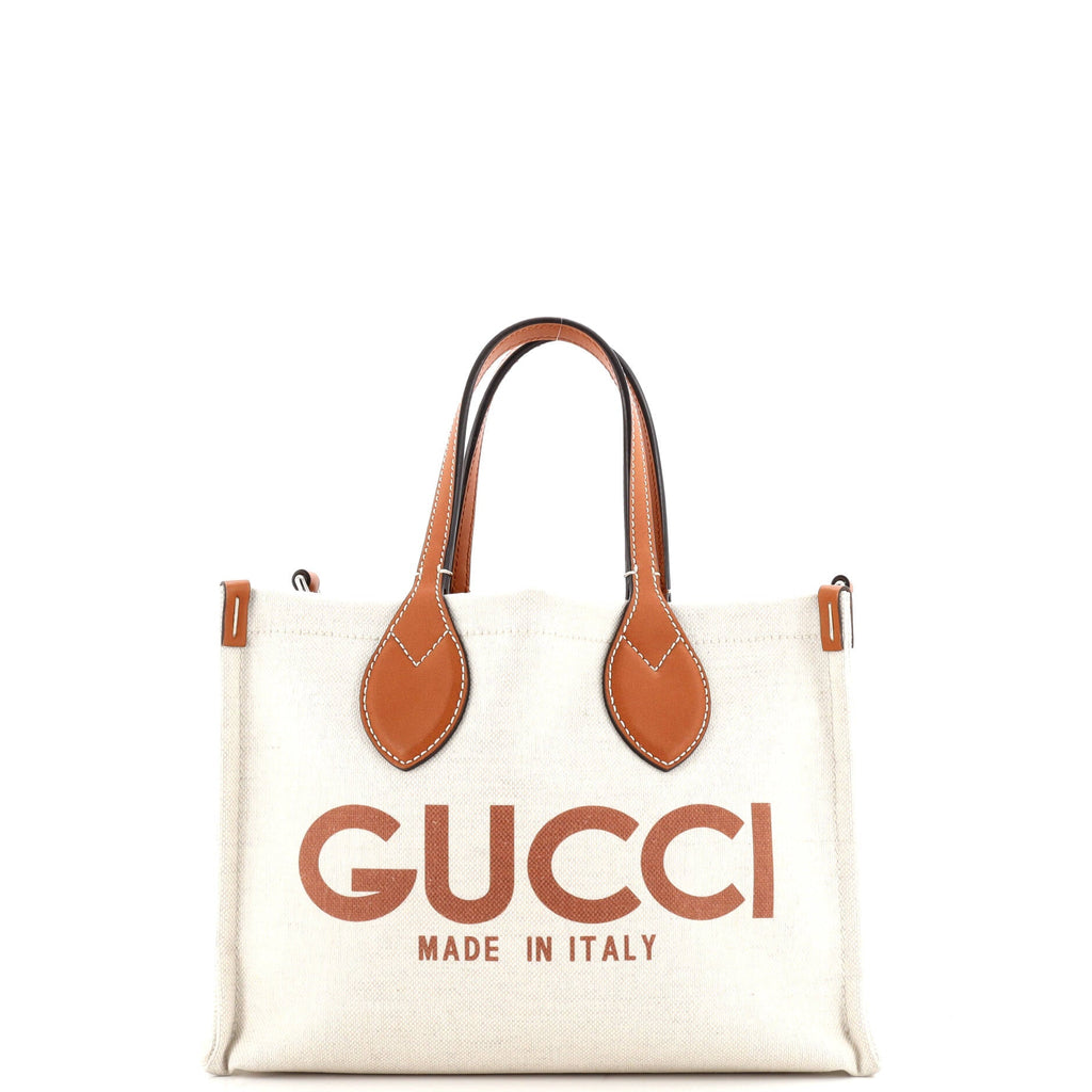 Logo Shopper Tote Printed Canvas Small
