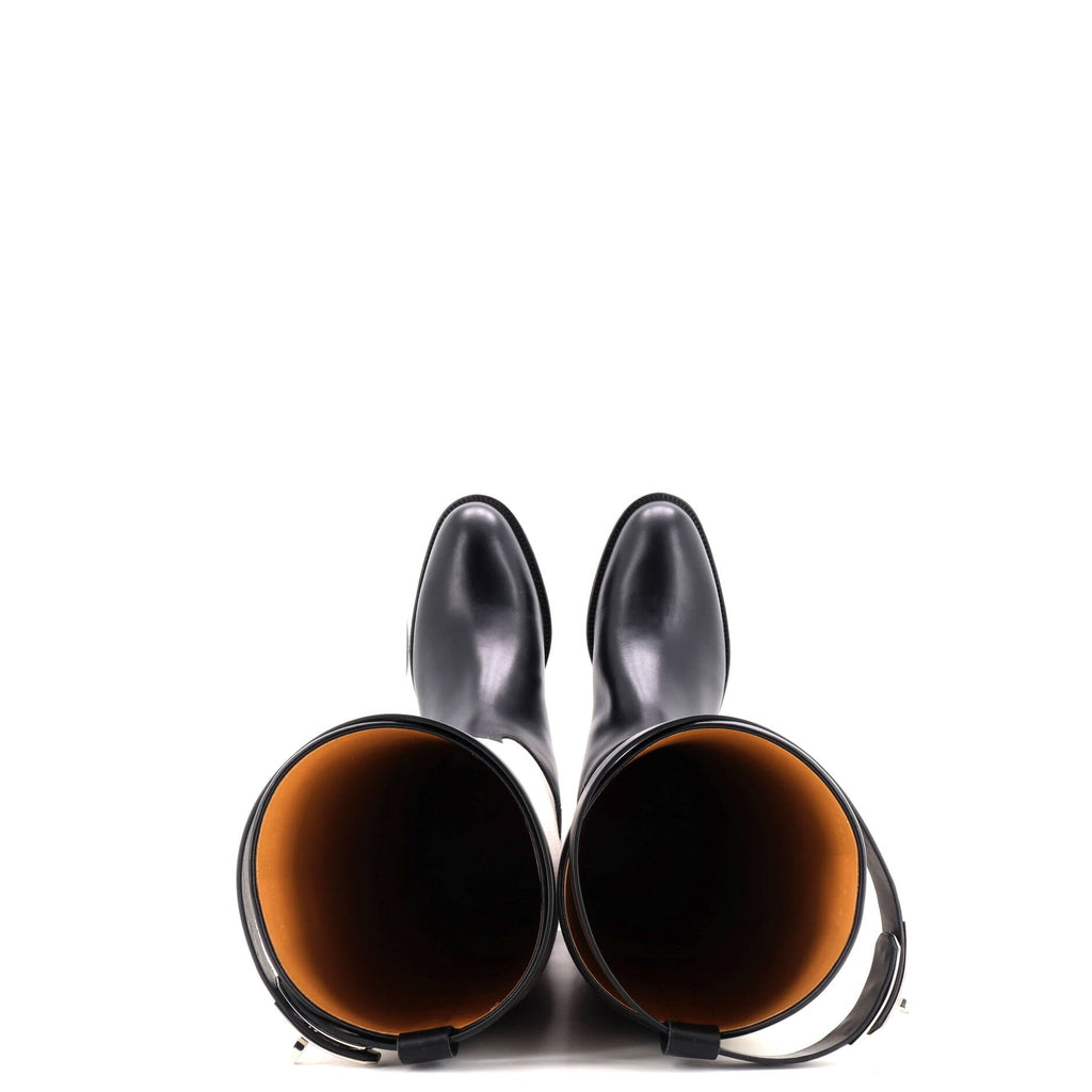 Women's Jumping Boots Printed Toile and Leather
