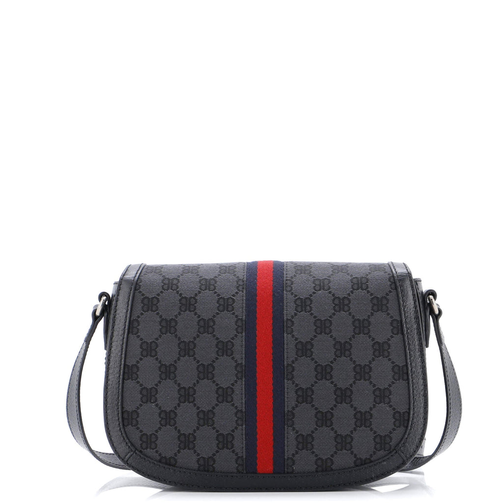 x Balenciaga The Hacker Project Flap Messenger Bag BB Canvas Medium