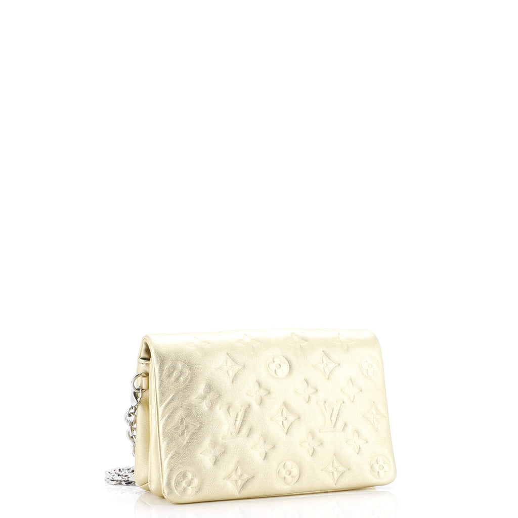 Coussin Pochette Monogram Embossed Lambskin
