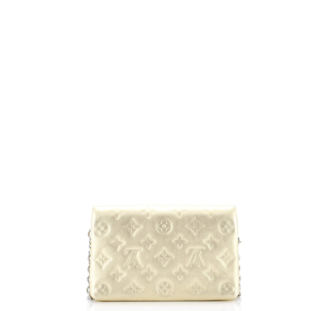 Coussin Pochette Monogram Embossed Lambskin