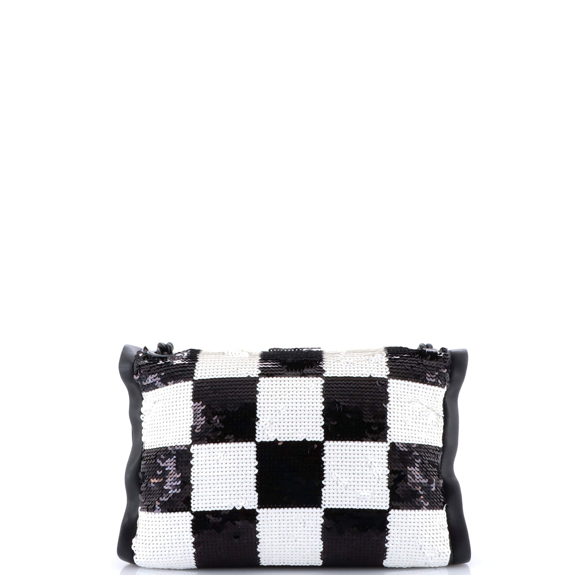 Viva Bow Flap Bag Sequin Embellished Leather Small
