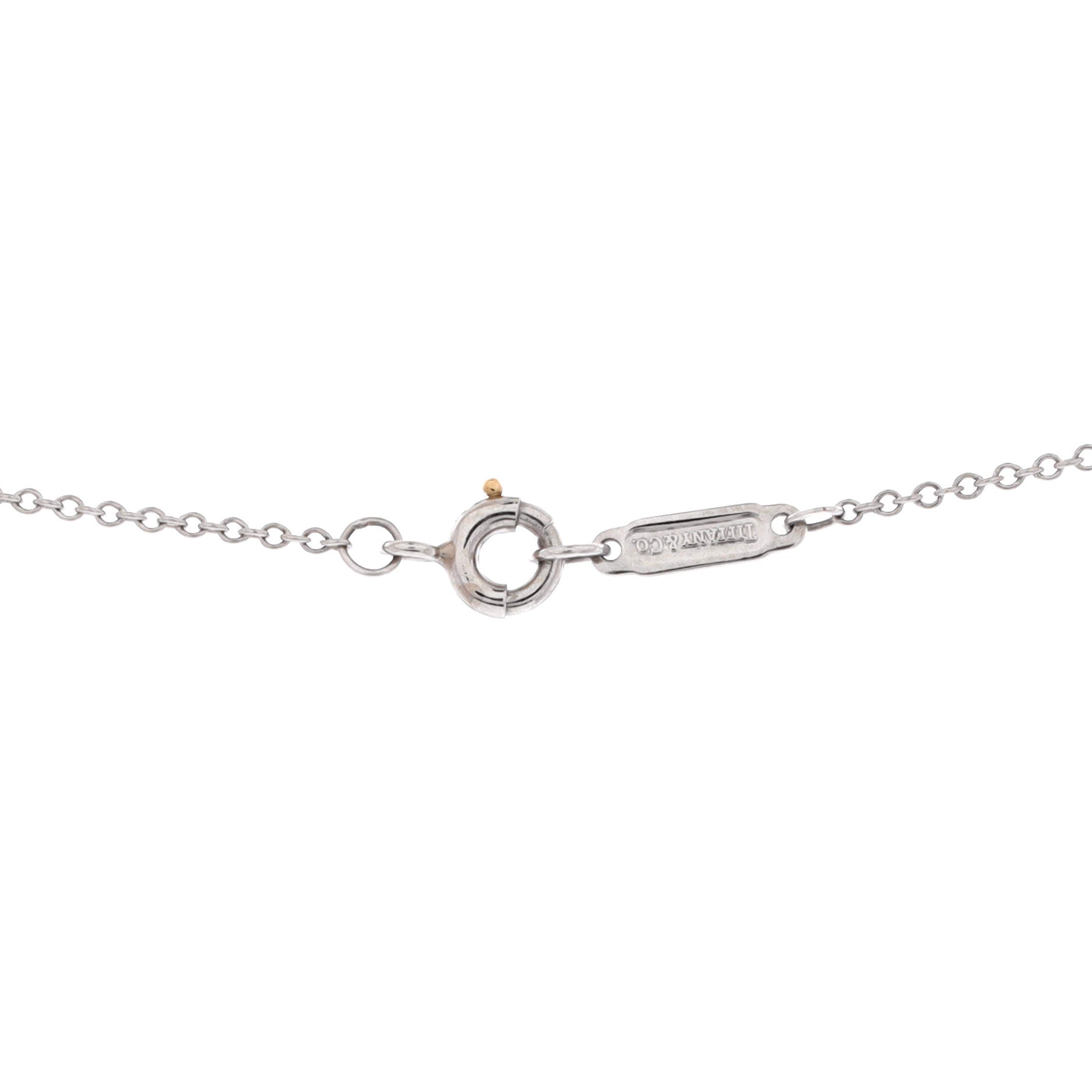 Cross Pendant Necklace Platinum and Diamonds Small