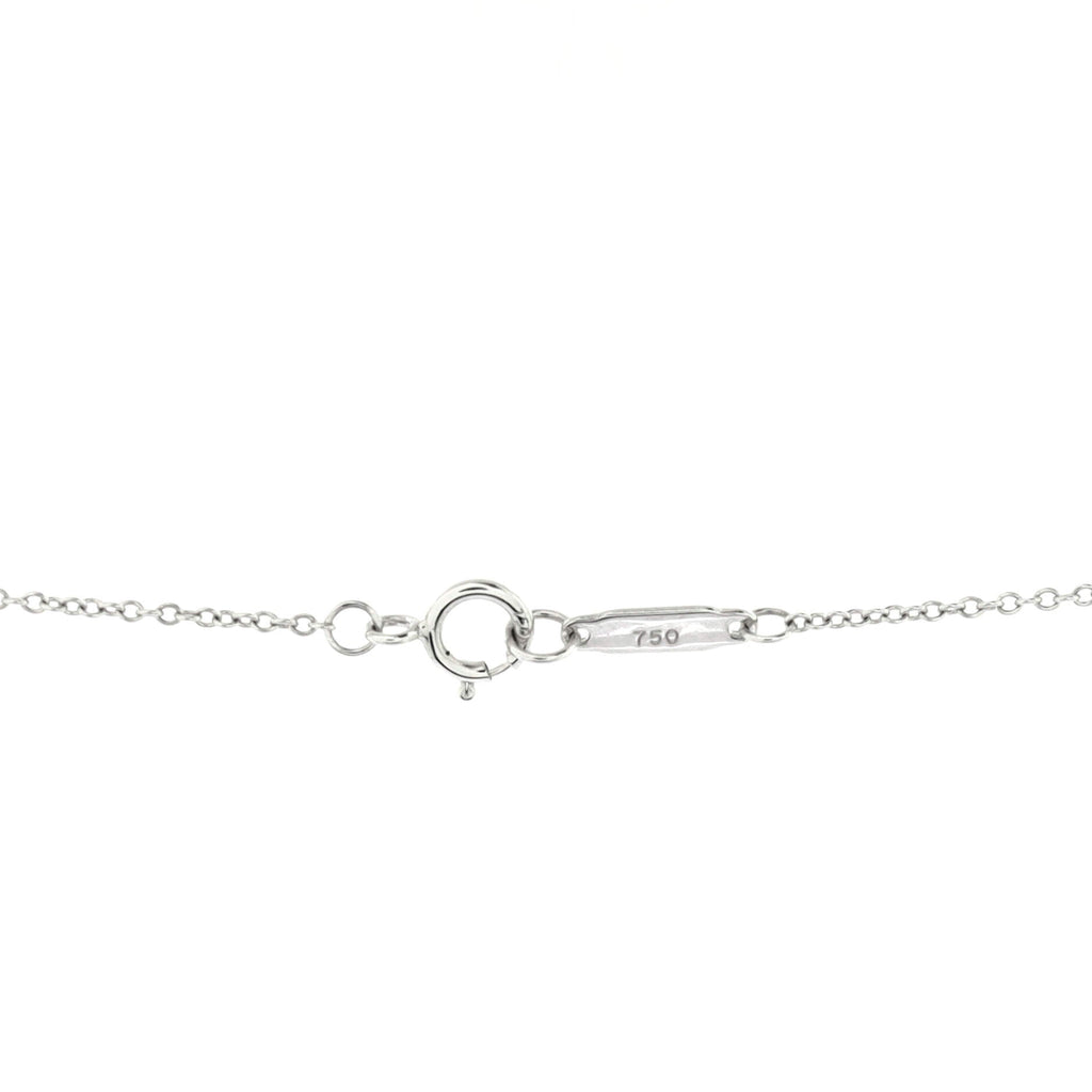 Metro Three-Row Circle Pendant Necklace 18K White Gold and Diamonds