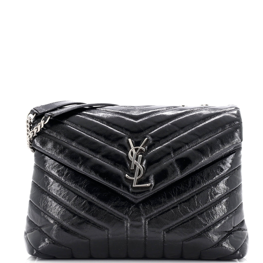Loulou Shoulder Bag Matelasse Chevron Leather Medium