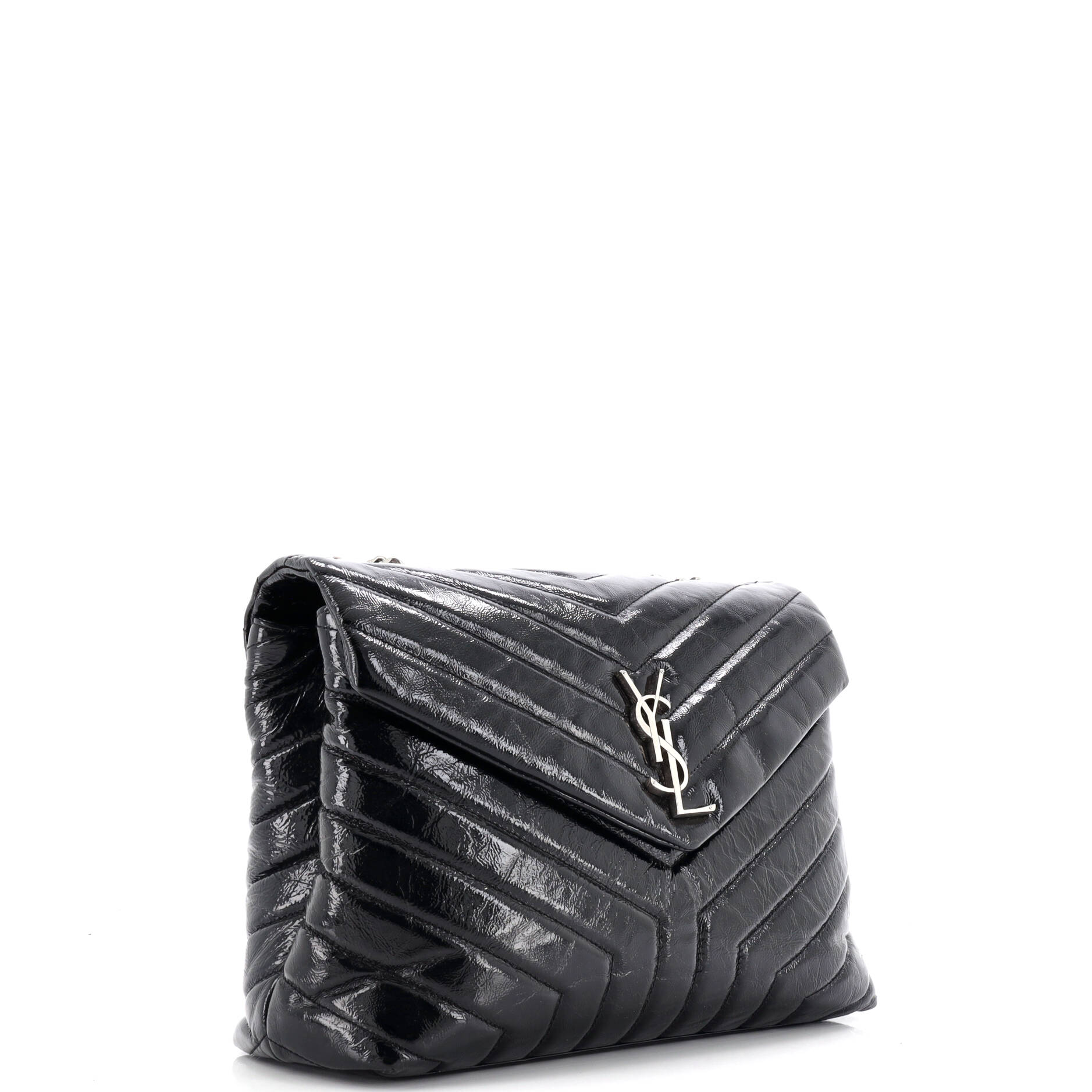 Loulou Shoulder Bag Matelasse Chevron Leather Medium