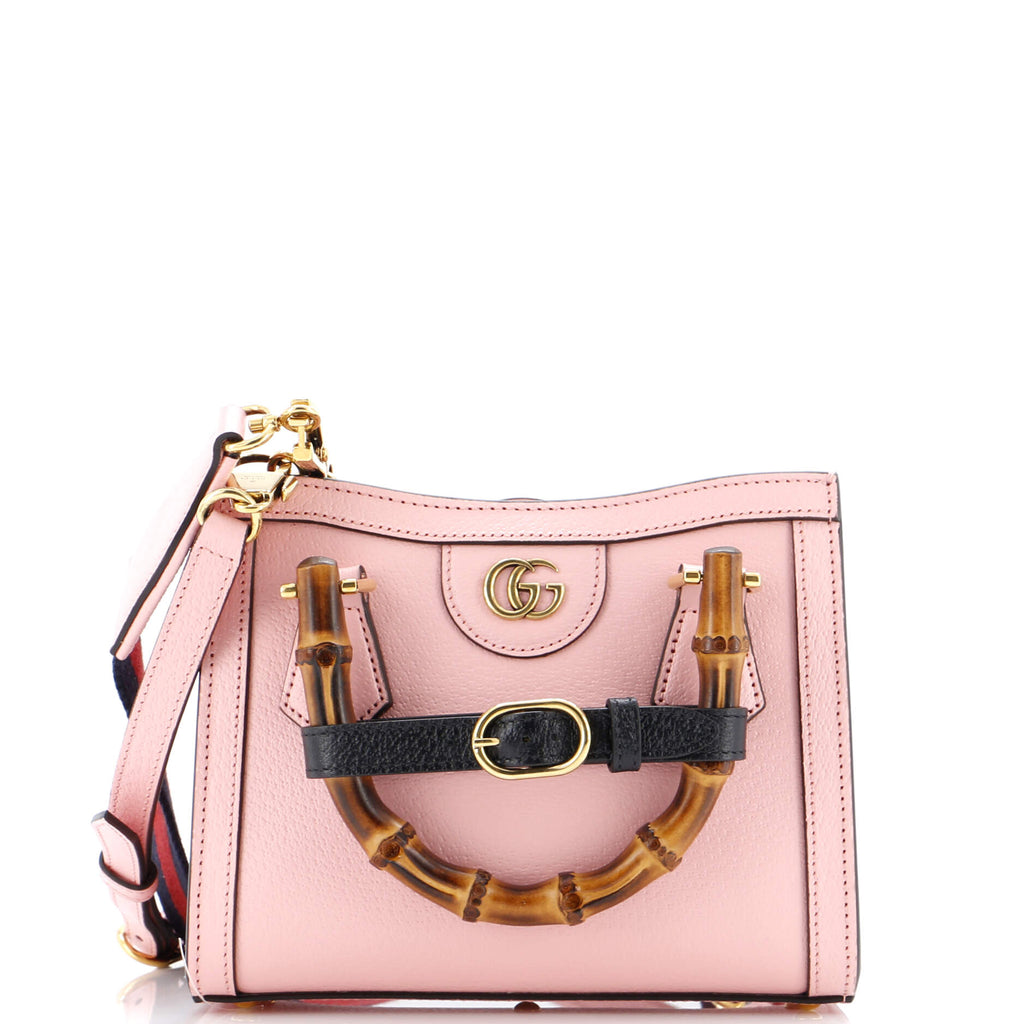 Diana NM Bamboo Handle Tote Leather Mini
