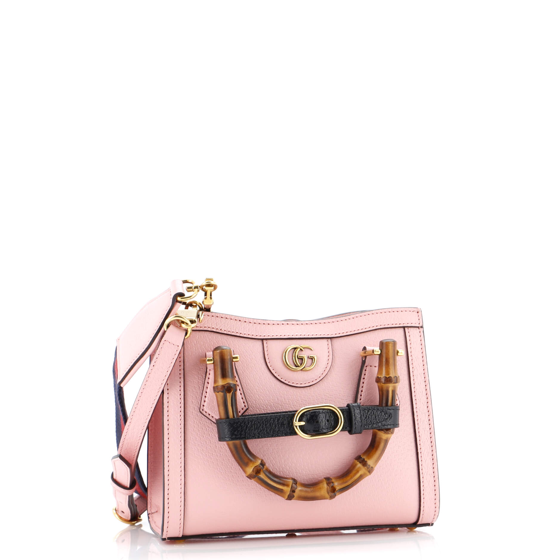Diana NM Bamboo Handle Tote Leather Mini