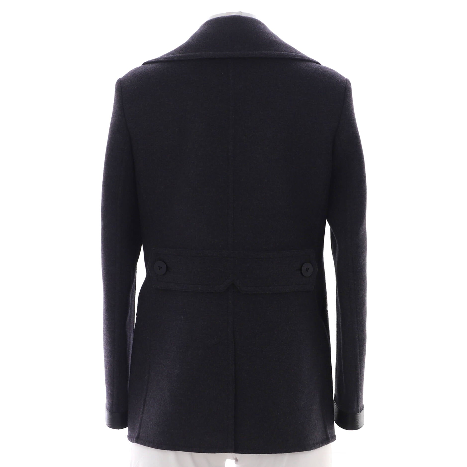 Women's Double Breasted Coat Wool and Silk Blend