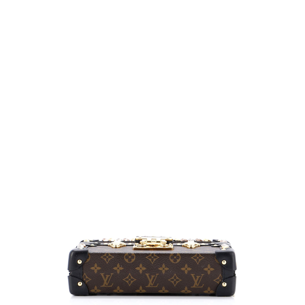 Petite Malle Handbag Studded Monogram Canvas