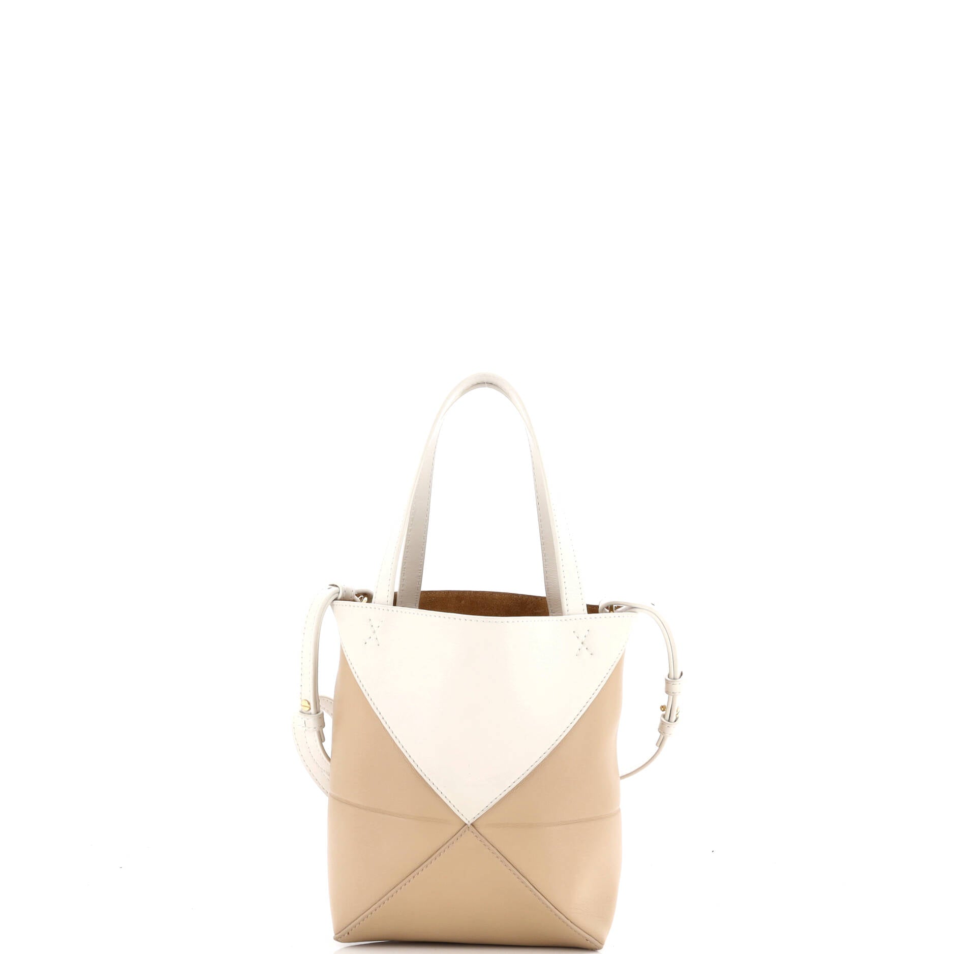 Puzzle Fold Tote Leather Mini