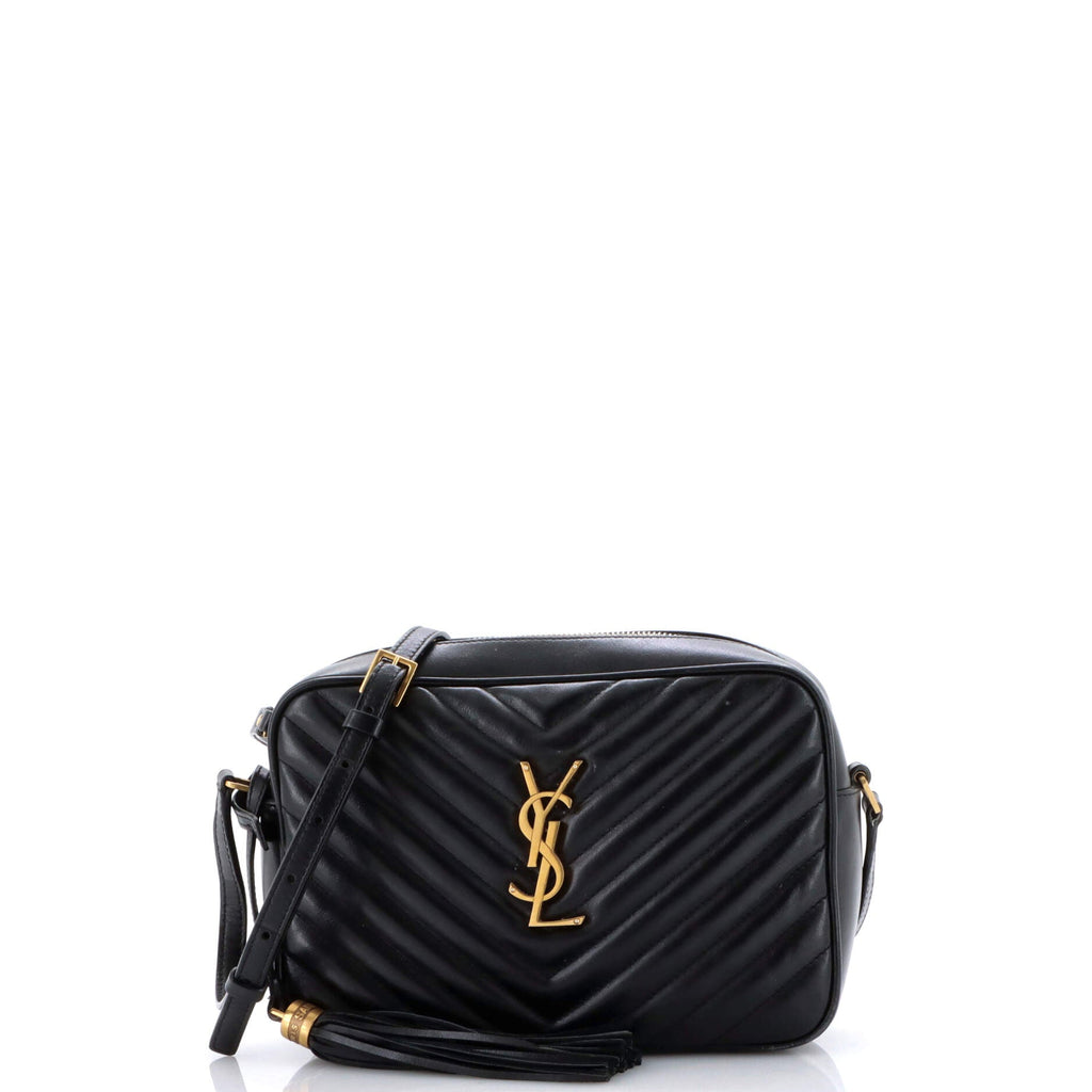 Lou Camera Bag Matelasse Chevron Leather Small