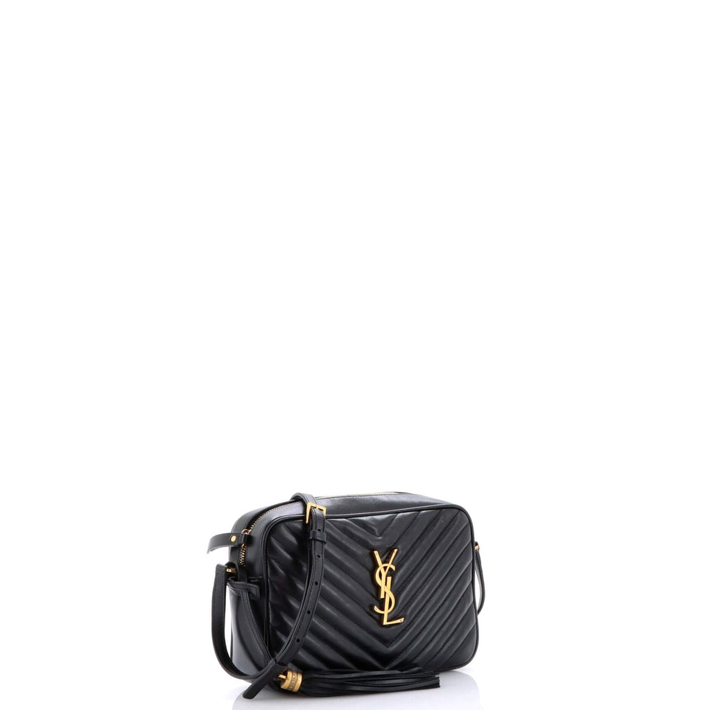 Lou Camera Bag Matelasse Chevron Leather Small