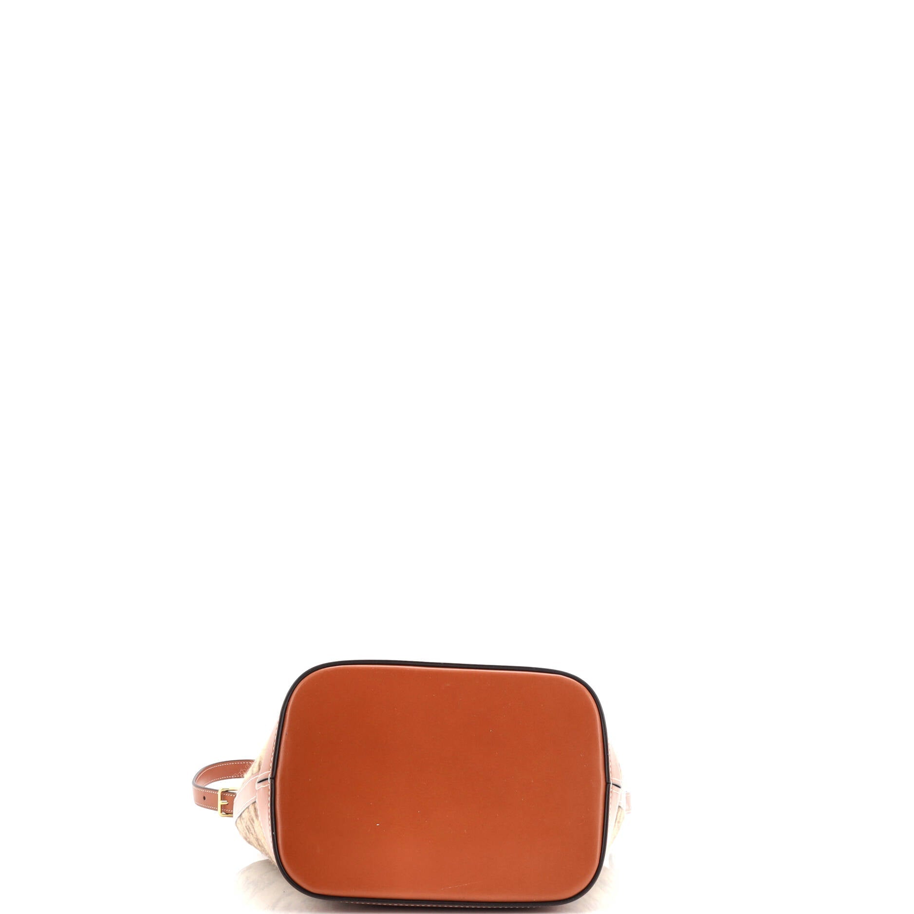 Cuir Triomphe Bucket Bag Triomphe Wool Small