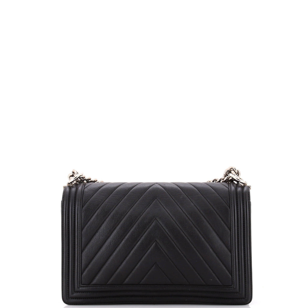 Boy Flap Bag Chevron Calfskin New Medium