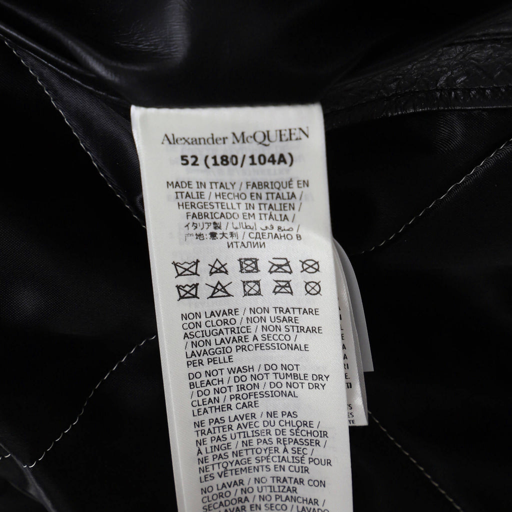 Men's Biker Jacket Quilted Leather