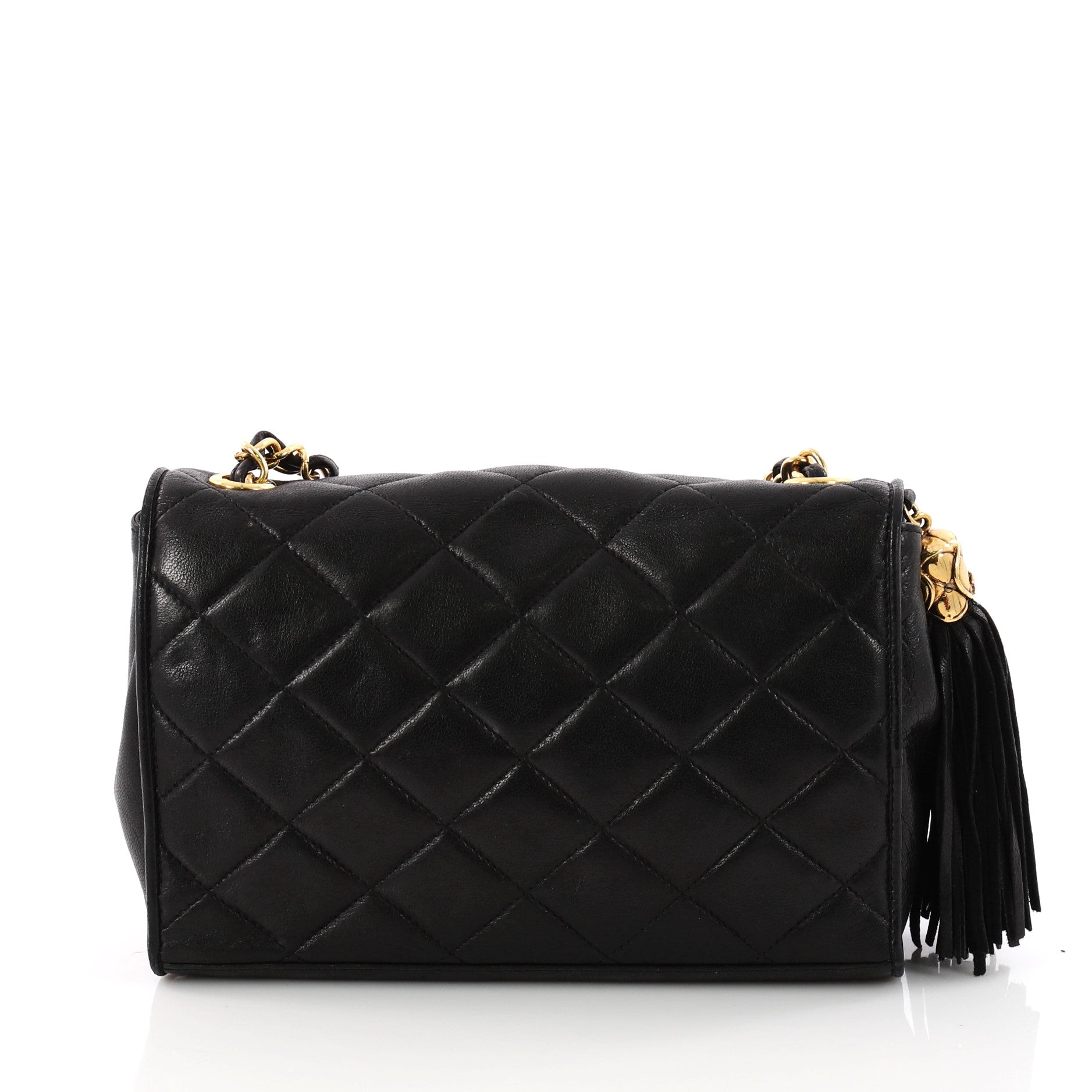 Vintage Diamond CC Flap Bag Quilted Lambskin Mini