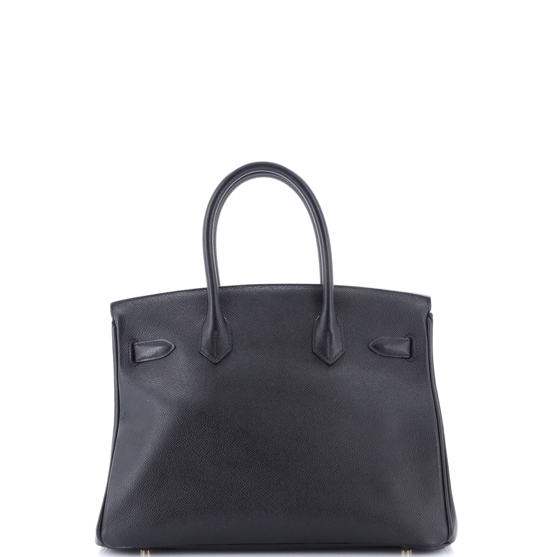 Birkin Handbag Noir Epsom with Gold Hardware 30