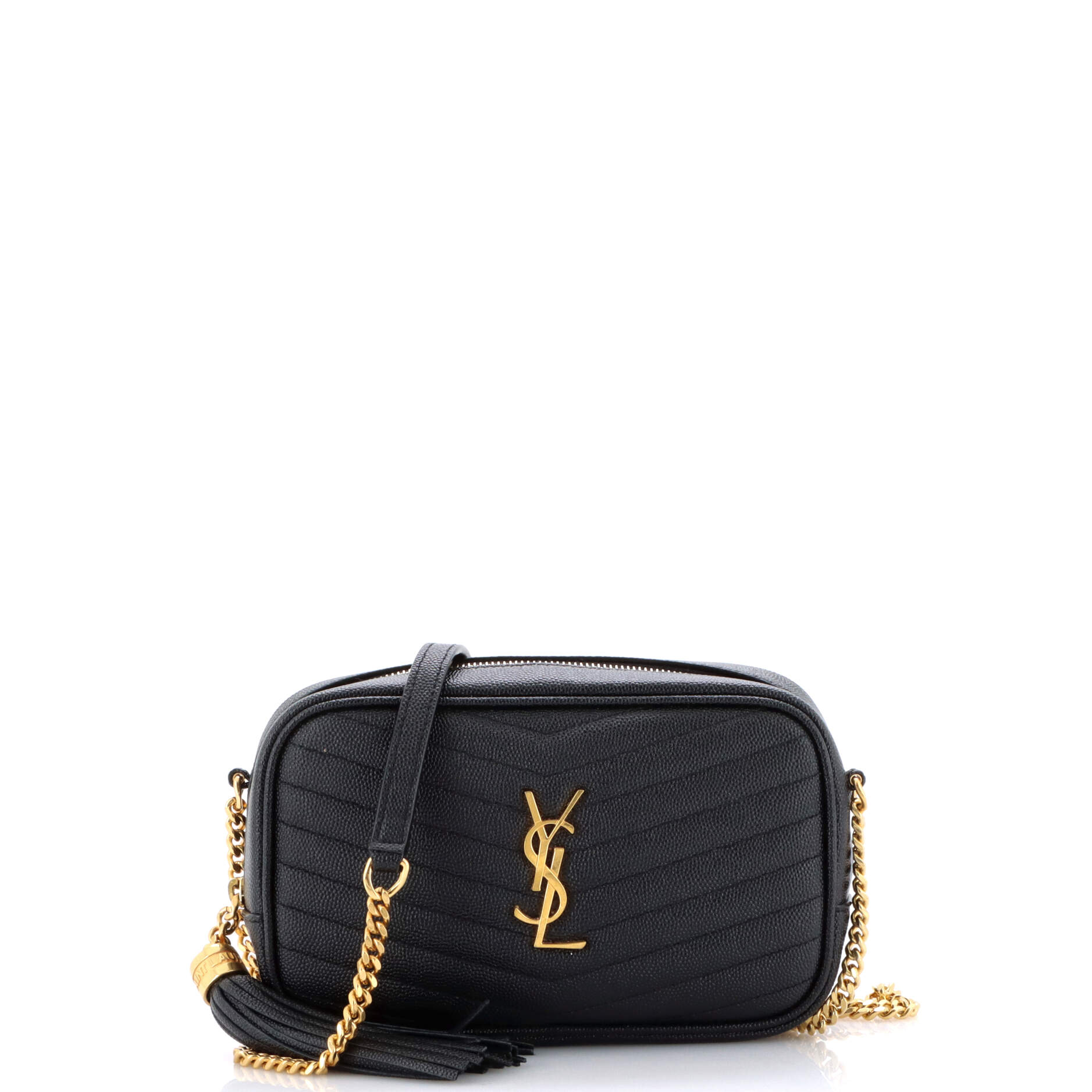 Lou Camera Bag Matelasse Chevron Leather Mini