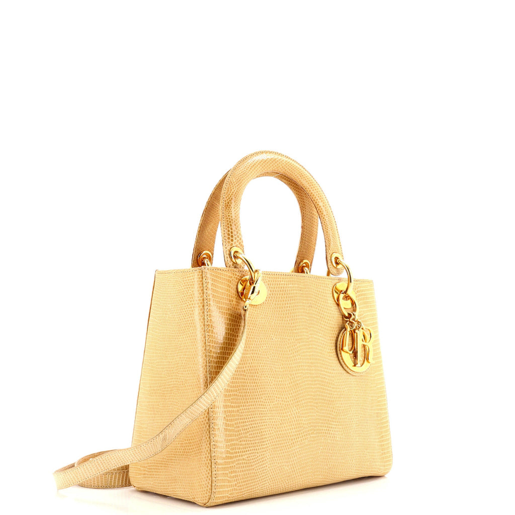 Lady Dior Bag Lizard Medium