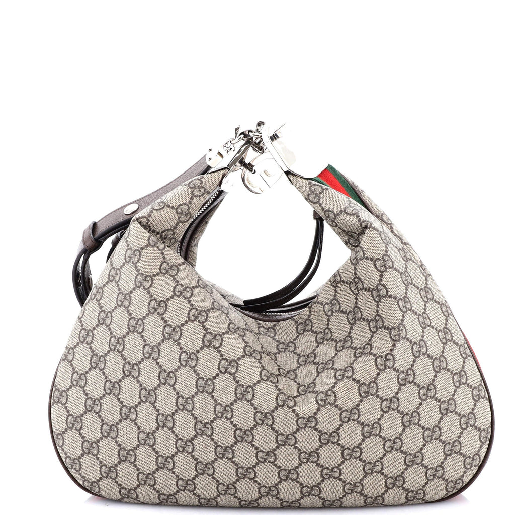 Attache Shoulder Bag GG Coated Canvas Medium
