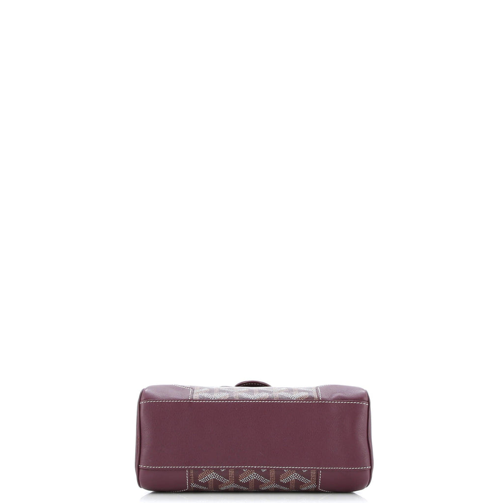 Saigon Top Handle Bag Coated Canvas with Leather Mini