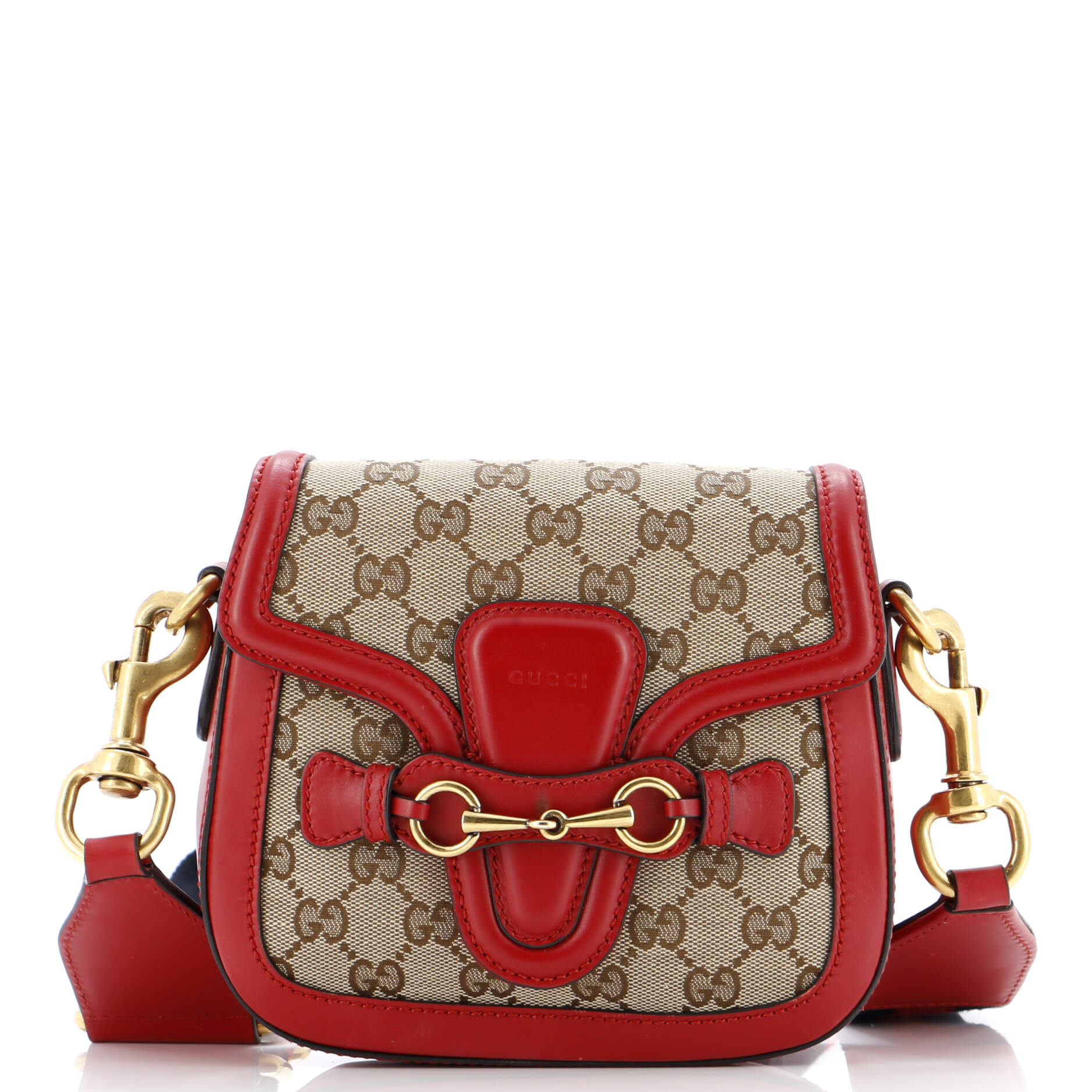 Lady Web Shoulder Bag GG Canvas Small