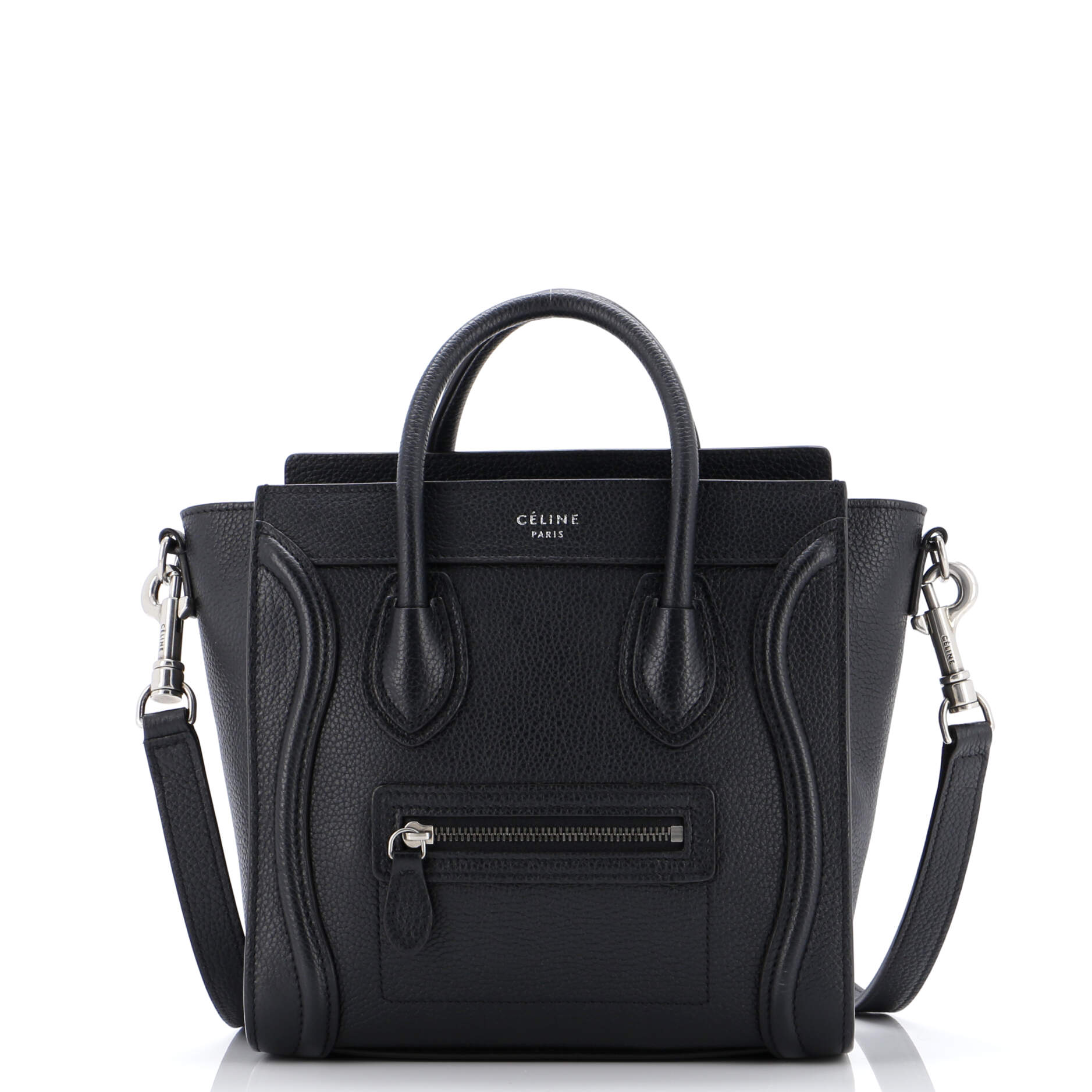 Luggage Bag Grainy Leather Nano
