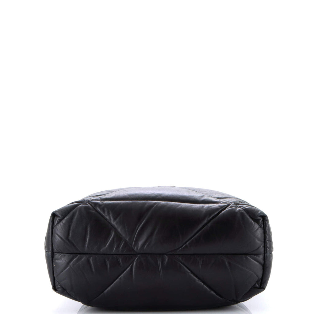 Padded Tote Bag Quilted Nappa Leather Large