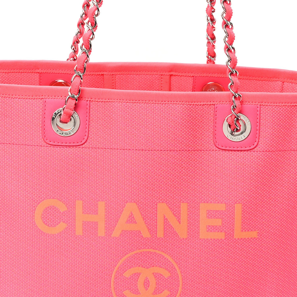 Mixed Fibers Small Deauville Tote Pink Orange