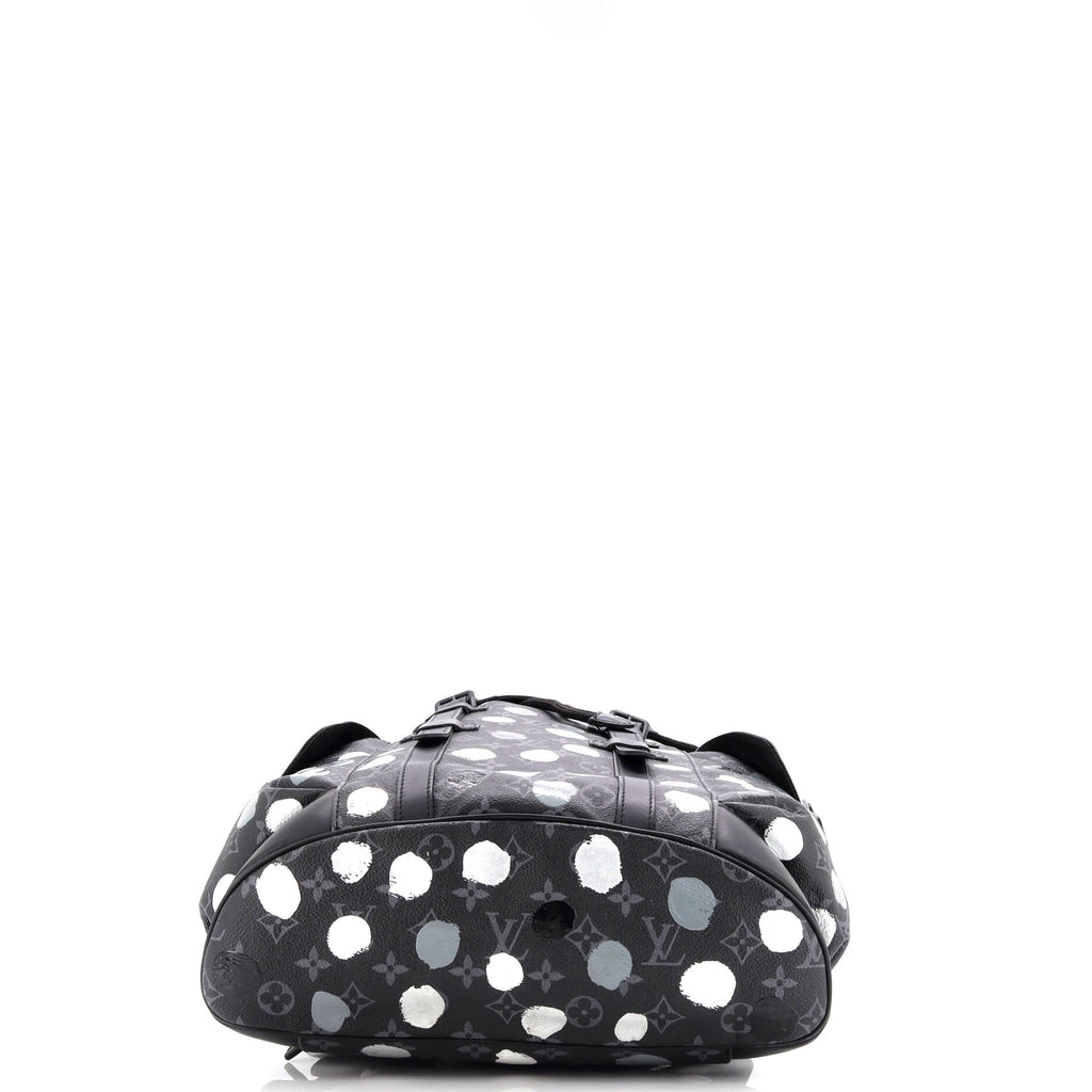 Christopher Backpack Yayoi Kusama Painted Dots Monogram Eclipse Canvas MM