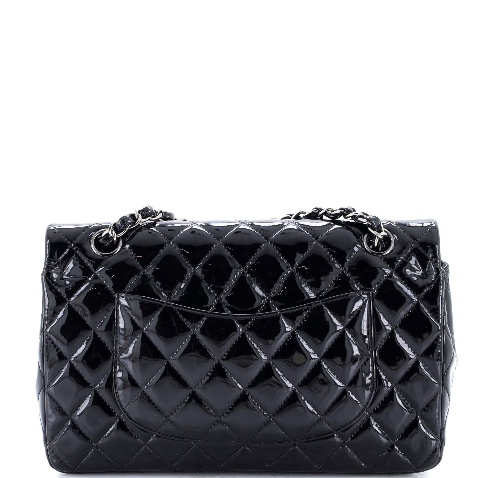 Classic Double Flap Bag Quilted Patent Medium