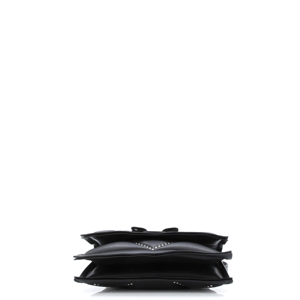 Viva Bow Flap Bag Studded Leather Small
