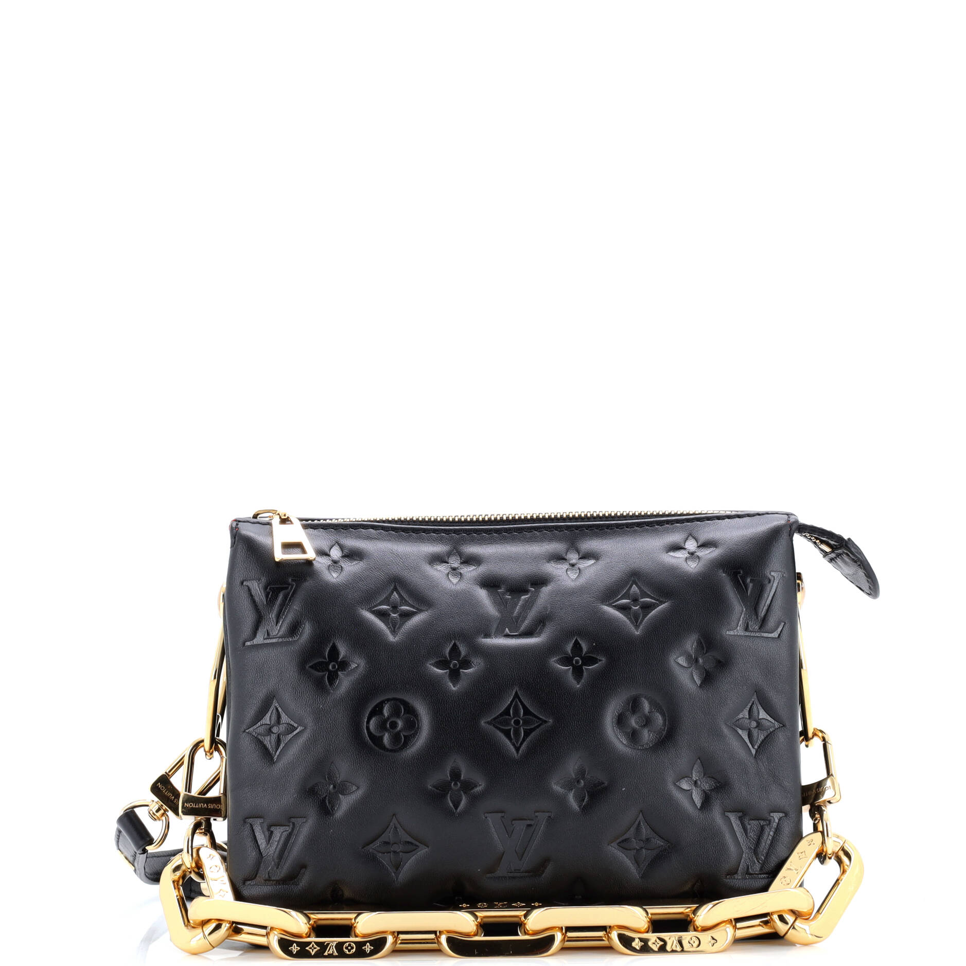 Coussin Bag Monogram Embossed Lambskin BB