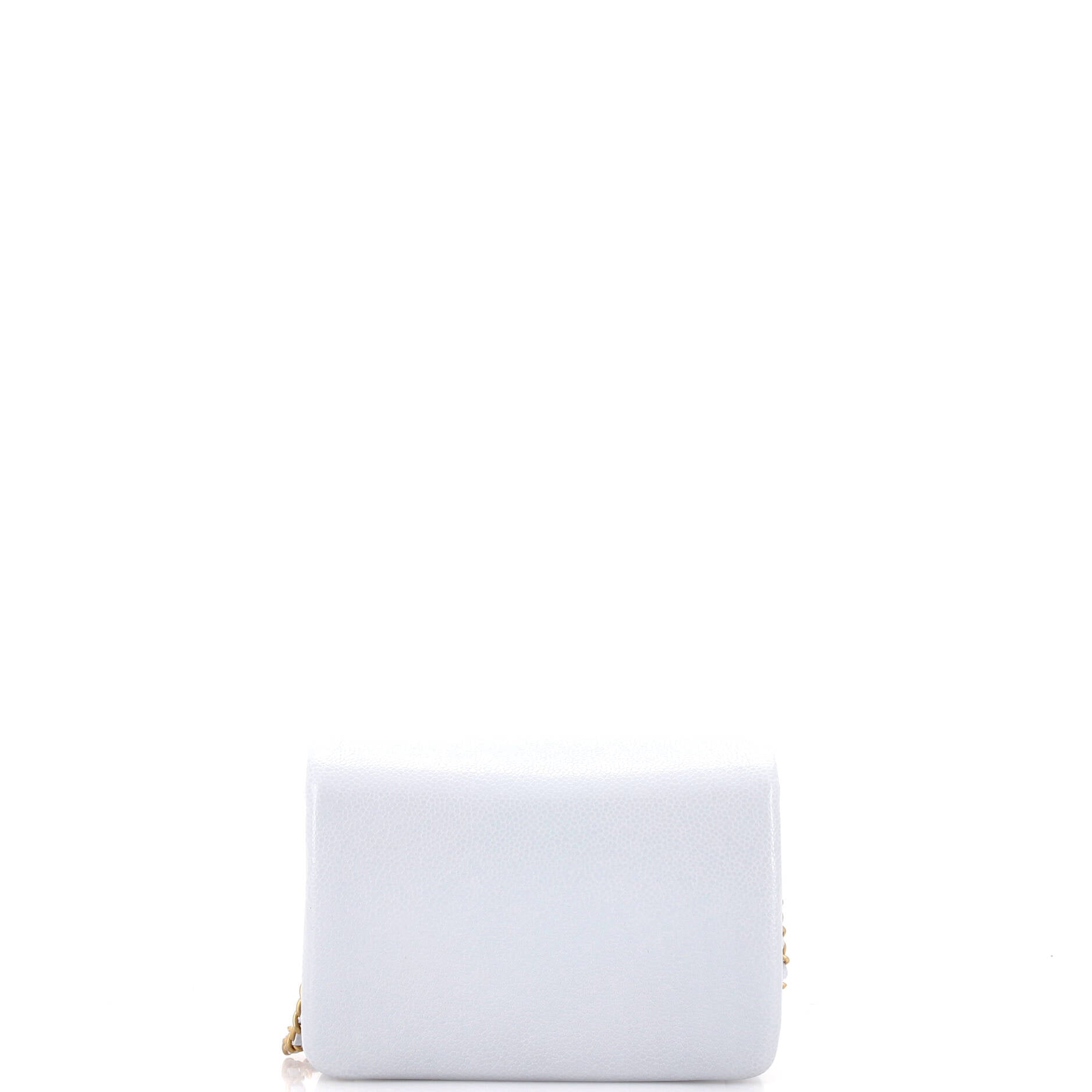 CC Medallion Charms Flap Bag Caviar Mini