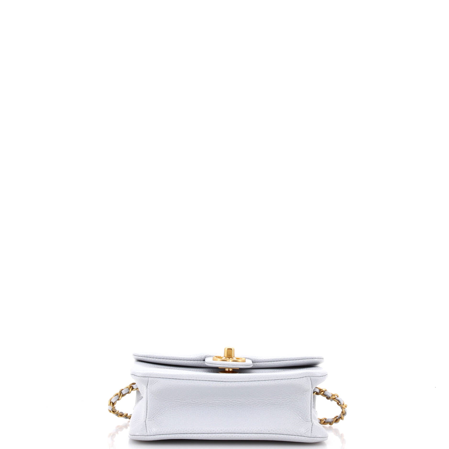 CC Medallion Charms Flap Bag Caviar Mini