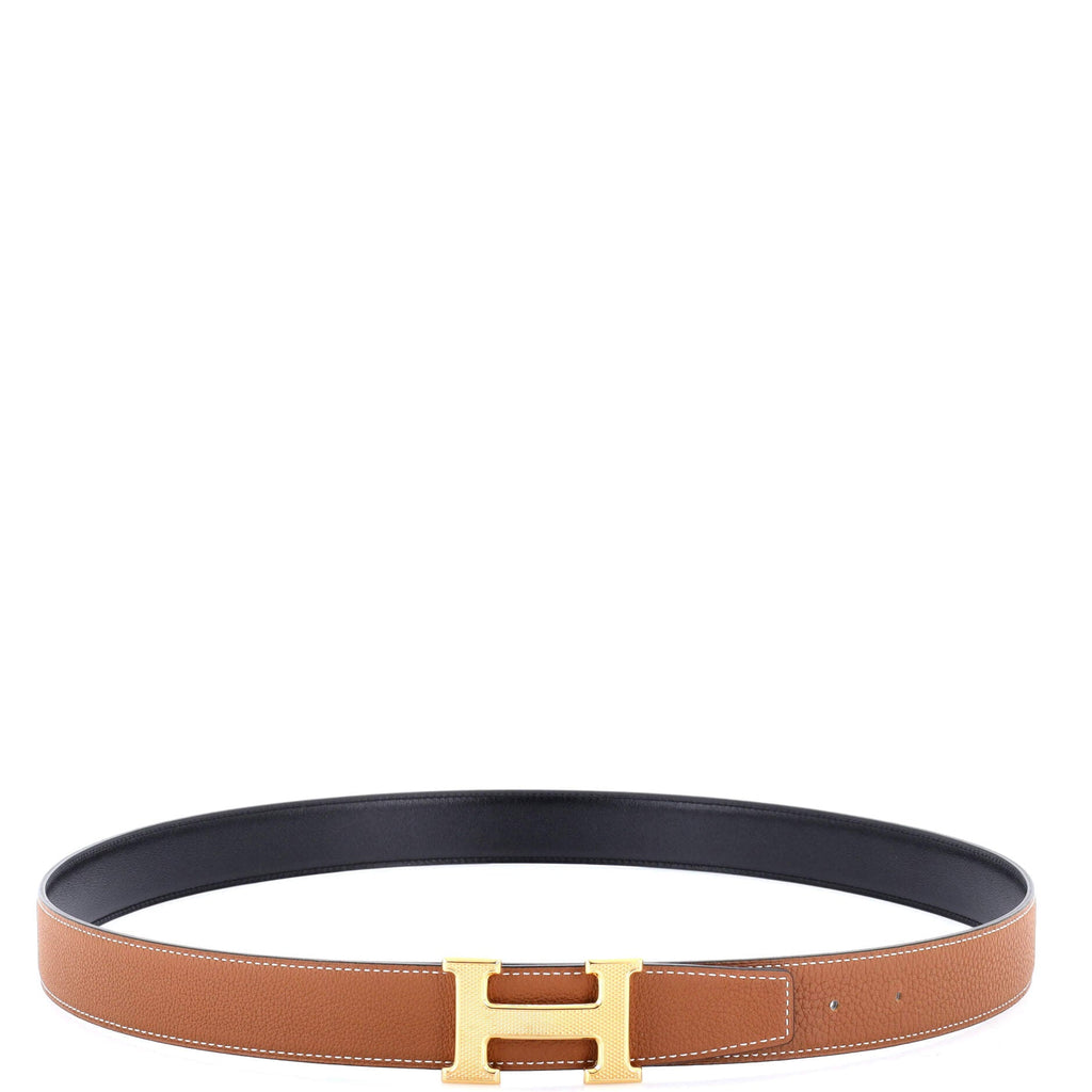 Constance Reversible Belt Leather with Guilloche Hardware Medium