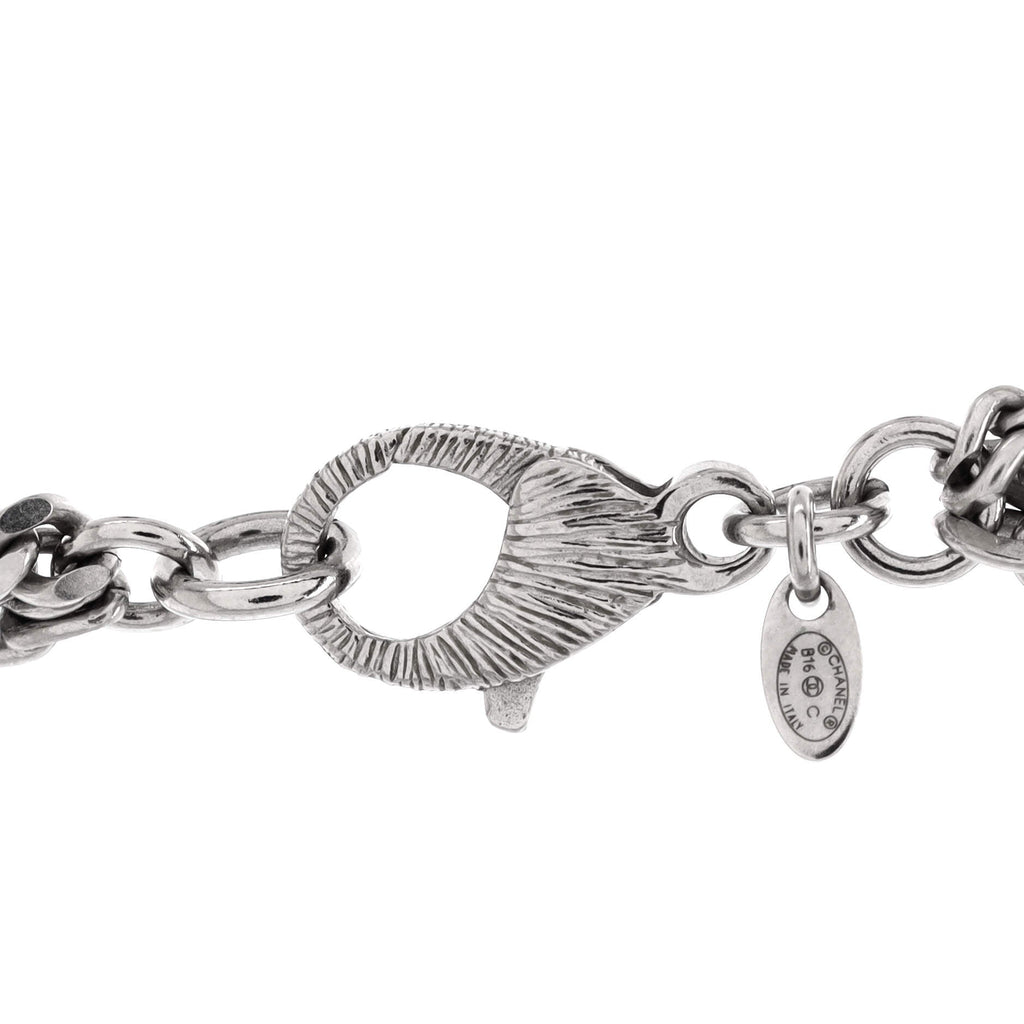 Multistrand CC Necklace Metal with Crystals