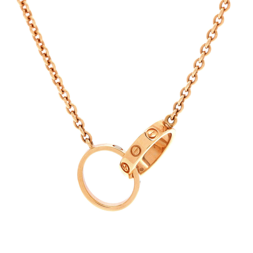 Love Interlocking Necklace 18K Rose Gold