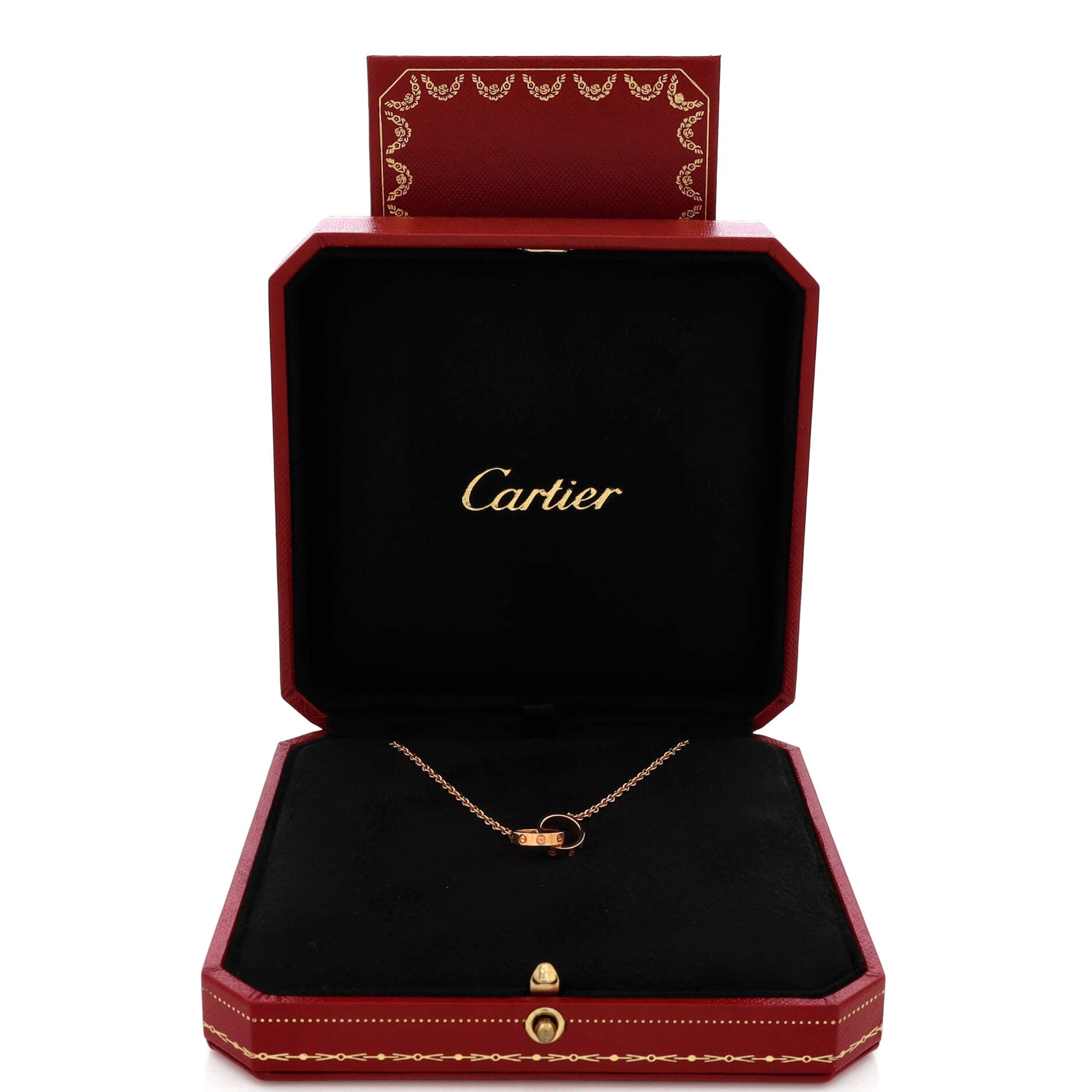 Love Interlocking Necklace 18K Rose Gold