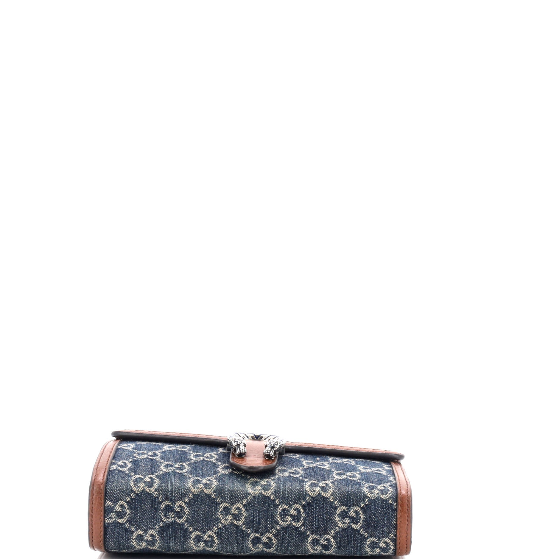 Dionysus Chain Wallet GG Denim Small