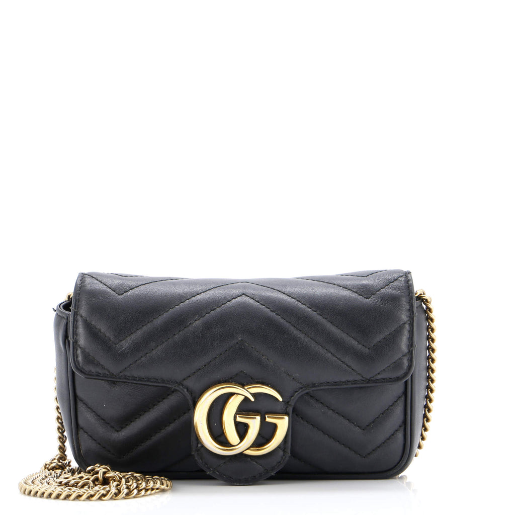 GG Marmont Flap Bag Matelasse Leather Super Mini