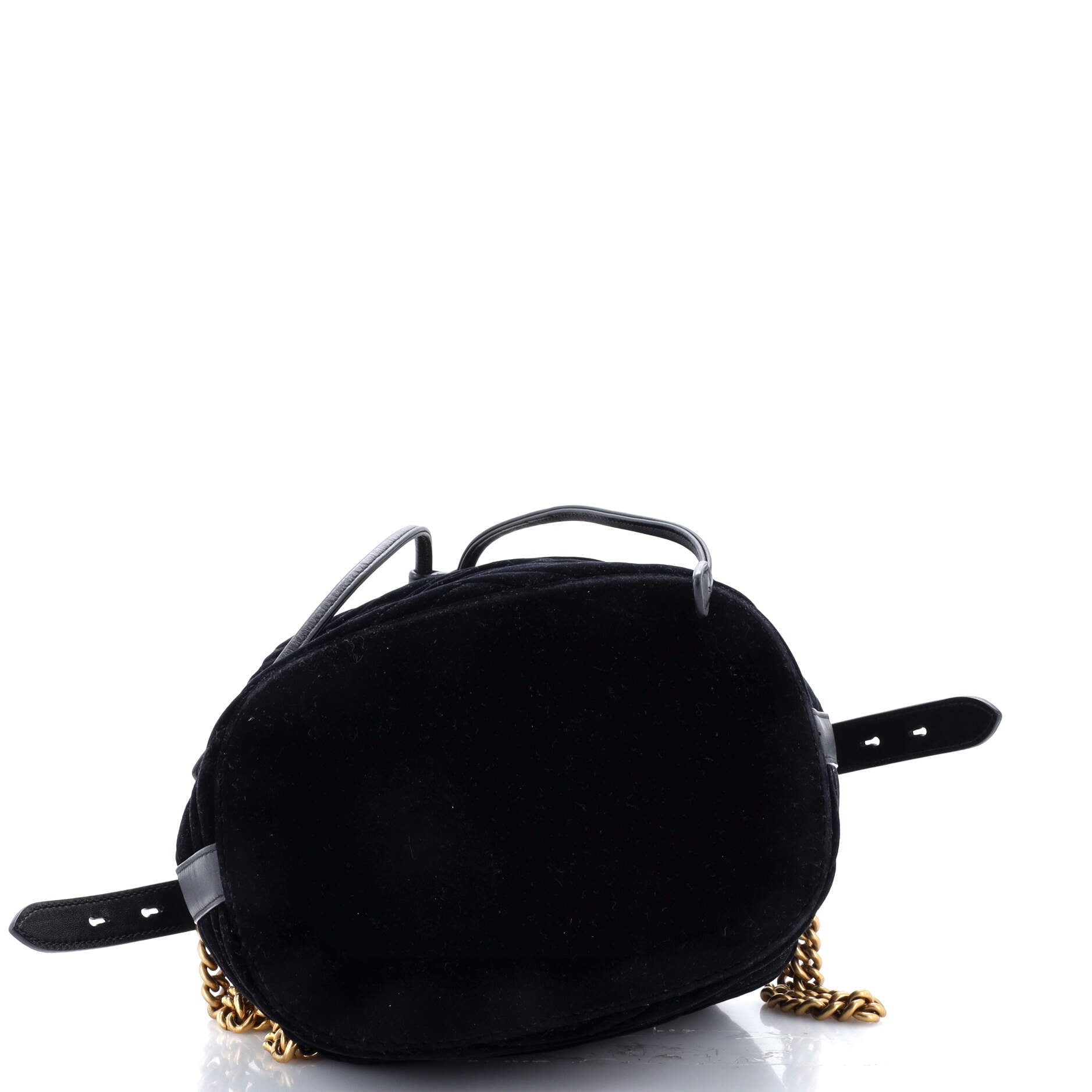 GG Marmont Bucket Bag Matelasse Velvet Small