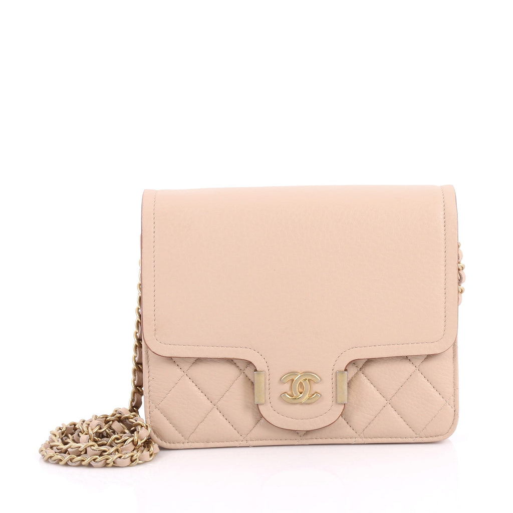 Archi Chic Wallet on Chain Grained Calfskin Mini