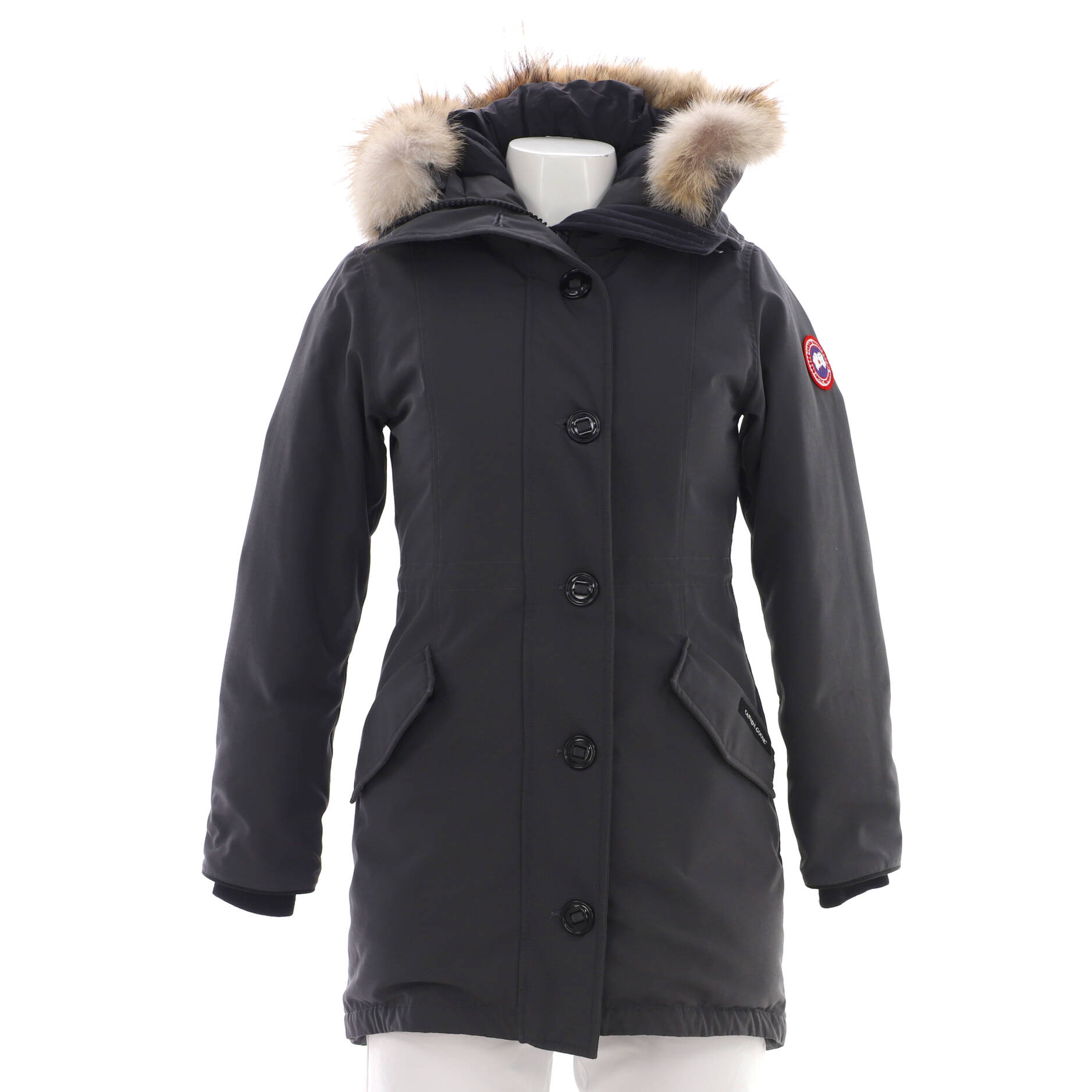 Women’s Rossclair Hooded Parka Polyester Blend with Down and Fur